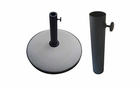 PATIO UMBRELLA BASES AND POLES