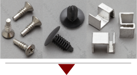 Rivets clips screws for patio furniture